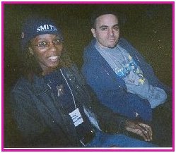 Shante & Dutchboy, 2003, grainy photo by JD