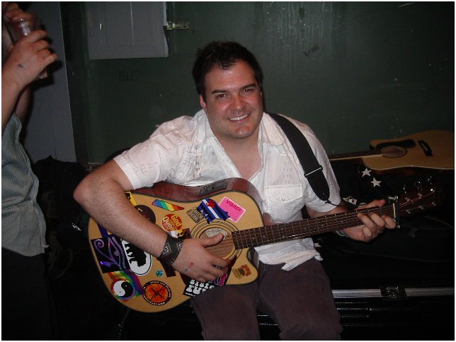 Lucas Mire, backstage