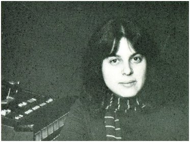 Karen on Bright Morning Star LP back cover,  1981