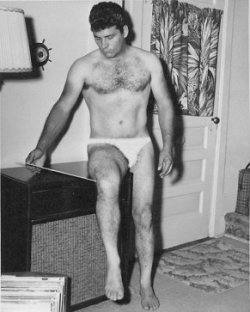 the briefs were painted on this photo