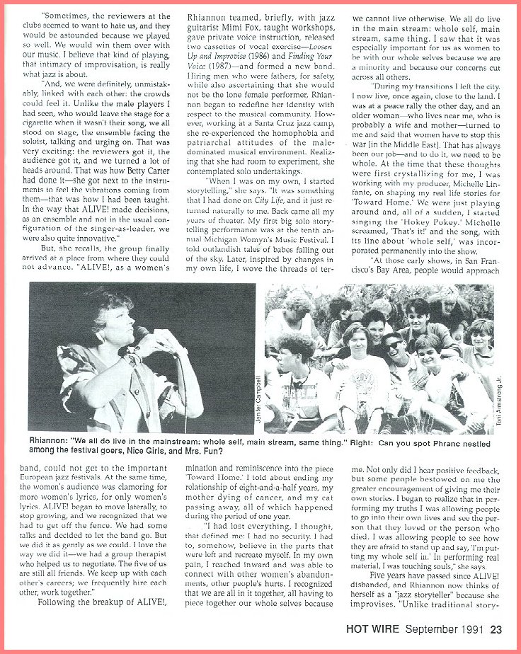 Hot Wire, Sept 1991